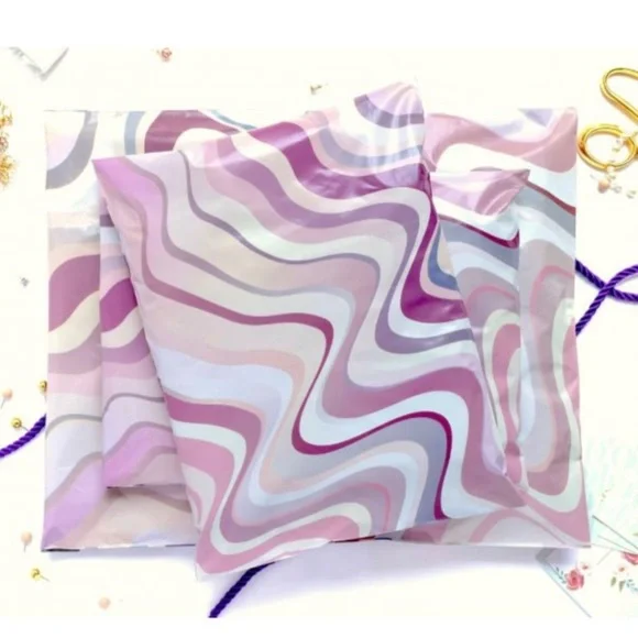 50 14X17 Poly Mailers Abstract Swirl Shipping Envelopes PRICE IS FIRM - Picture 8 of 8